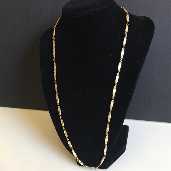 Vintage 80s Gold Plated Necklace Chain - Picture 7 of 16